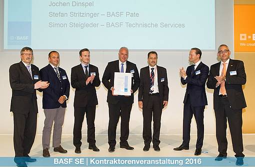 Preisverleihung an STEULER-KCH bei der BASF Kontraktorenveranstaltung 2016