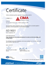 ISO9001 Certificate for CIMA 2024-2027
