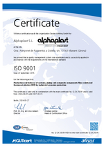 ISO9001 Certificate for Alphaplast 2024-2027